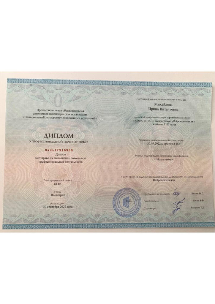 Дипломы Михайлова И