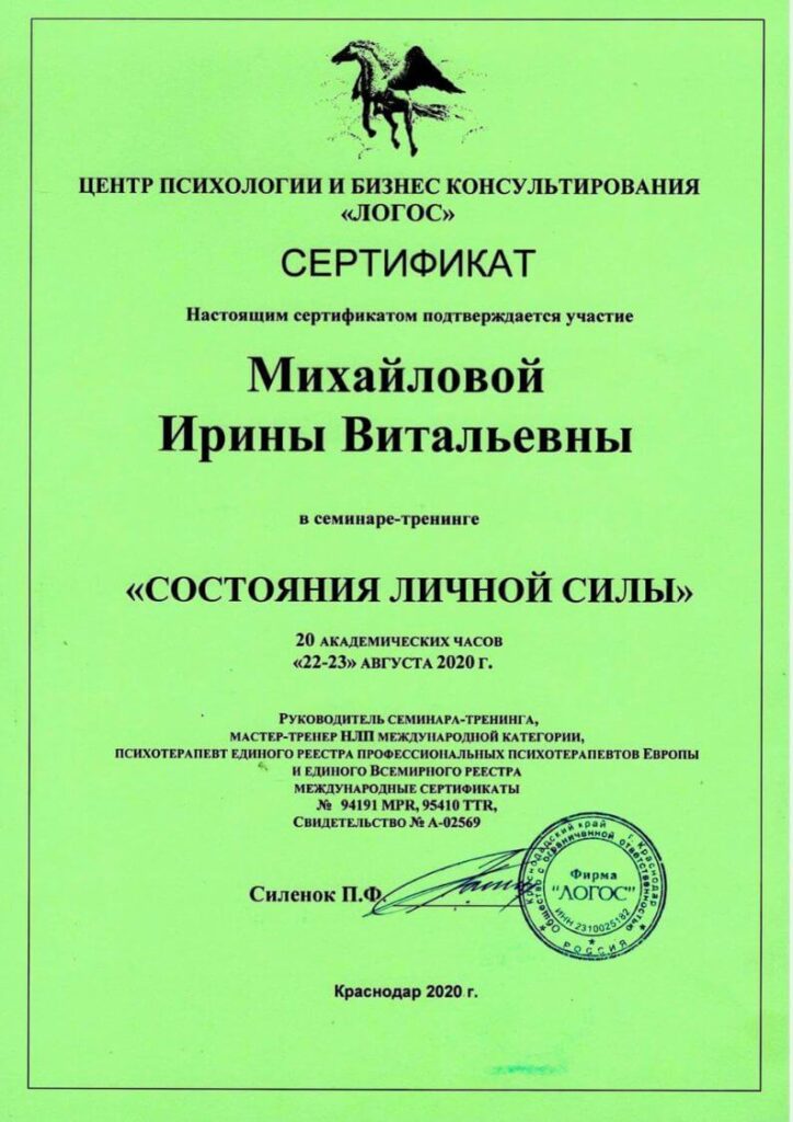Дипломы Михайлова И